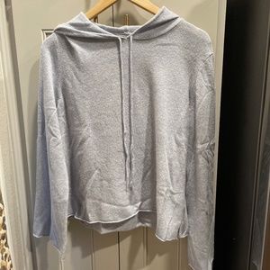 Subtle luxury Light Blue cashmere blend hoodie size M/L